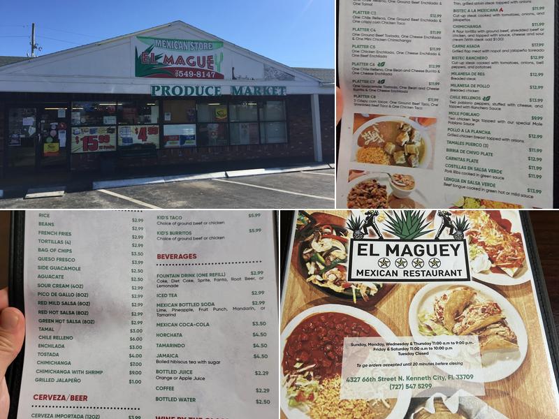 El Maguey Mexican Restaurant Menu