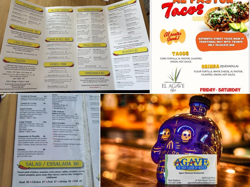 Agave Restaurant Menu