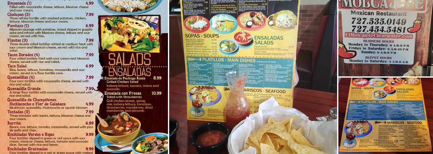 El Molcajete Restaurant Menu