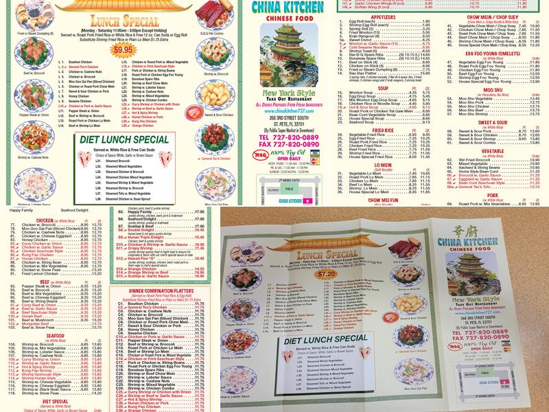 China Kitchen Menu