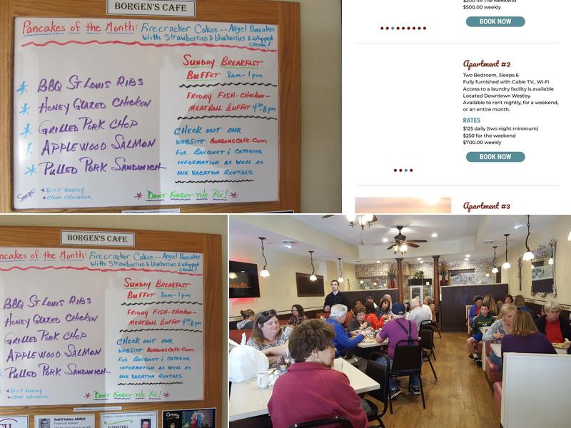 Borgens Cafe Menu