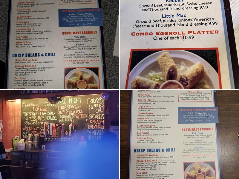 Sharks Bar & Grill Menu