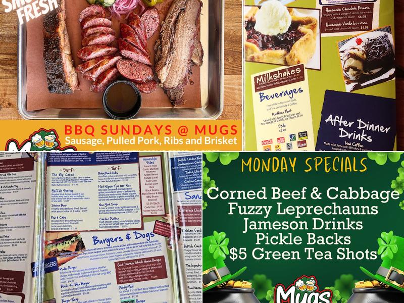 Mugs Sports Bar and Grill Menu