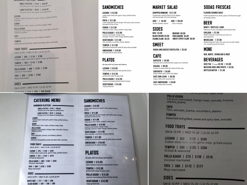 Bodega on Central Menu