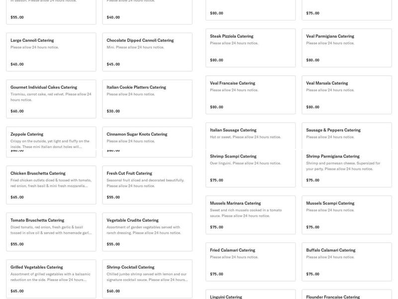 PELLEGRINO'S PIZZA Menu