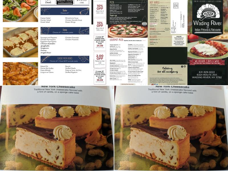 Wading River Pizza Menu