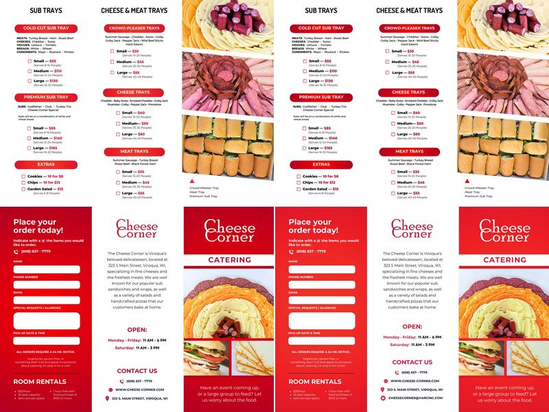 The Cheese Corner Menu