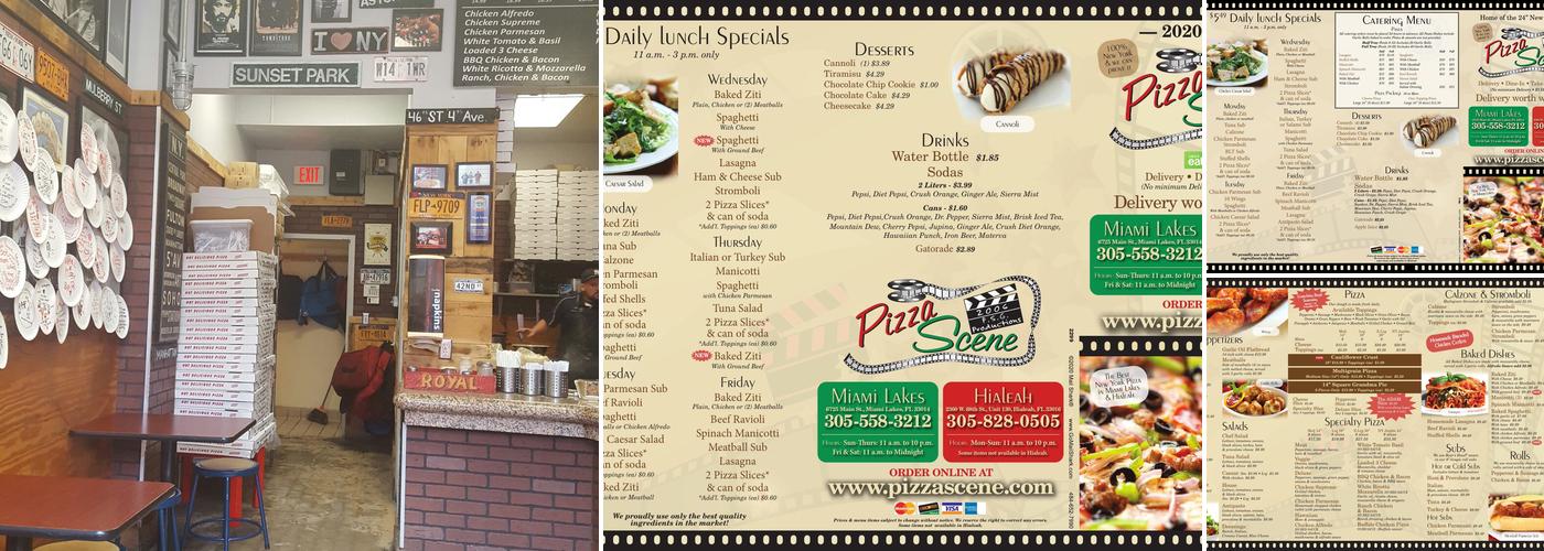 Pizza Scene Menu