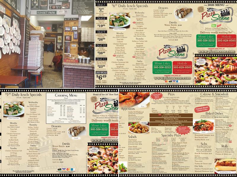 Pizza Scene Menu