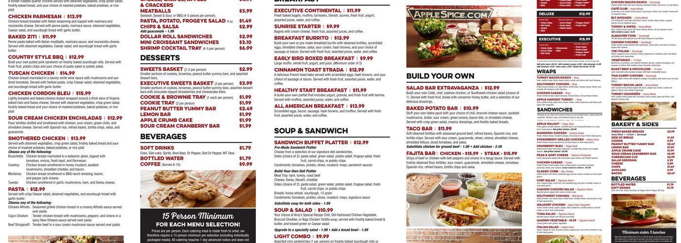 Apple Spice Cafe & Bakery Menu