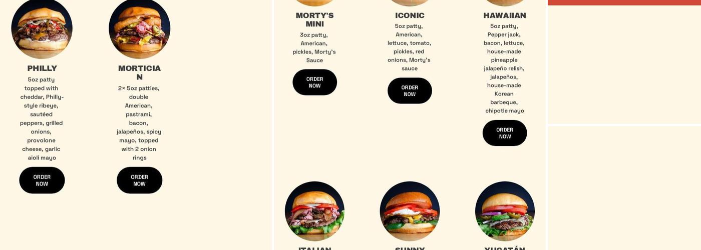 Morty's Cafe: Logan Menu