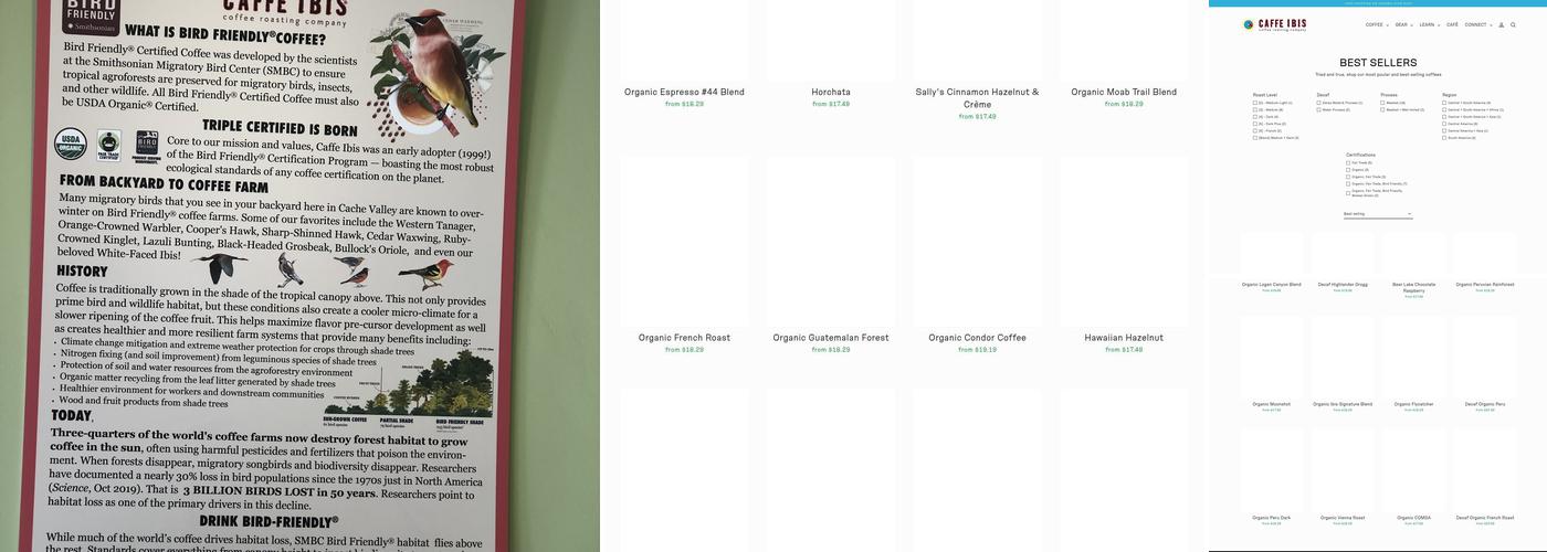 Caffe Ibis Gallery Café Menu