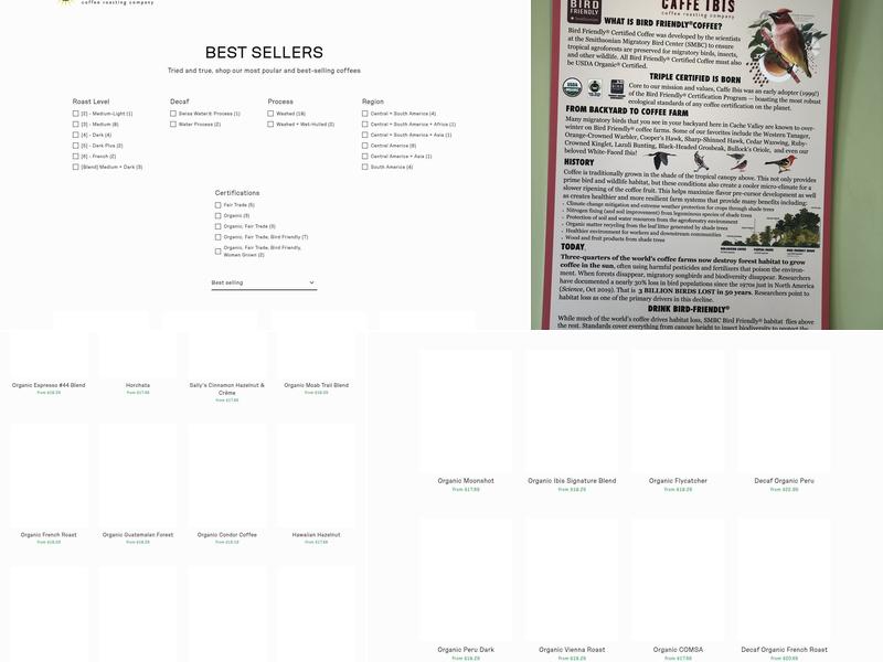 Caffe Ibis Gallery Café Menu