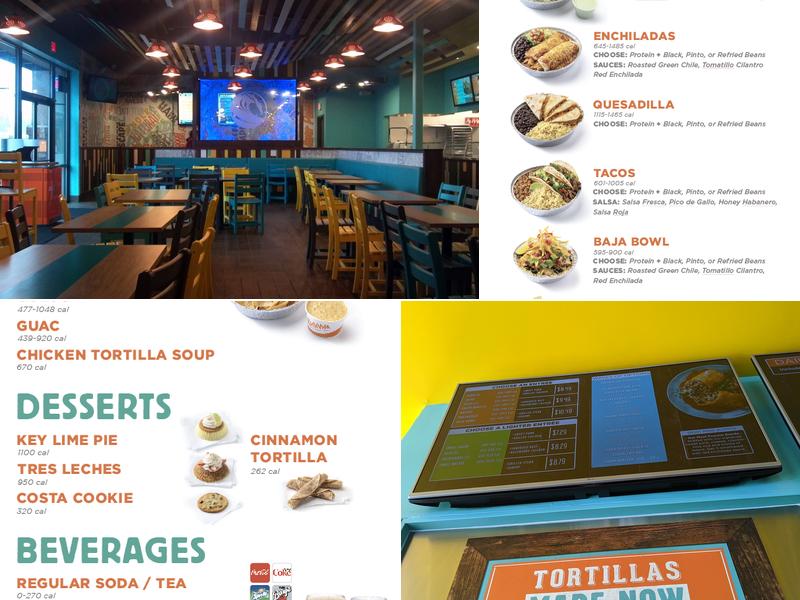 Costa Vida Menu
