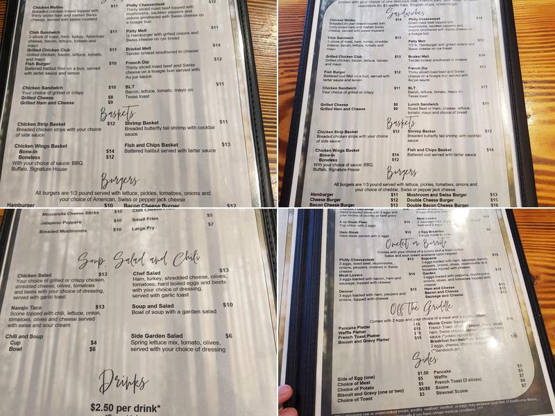 Tattles Bar & Grill Menu