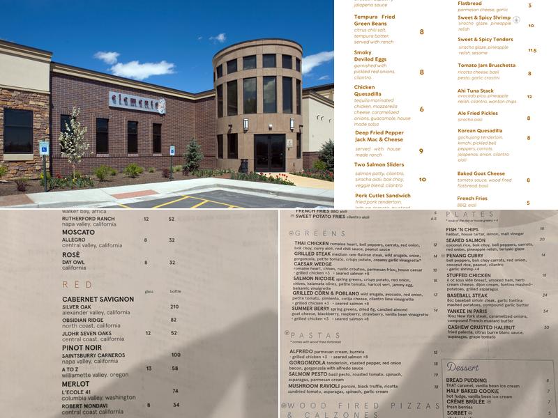 Elements Restaurant Menu