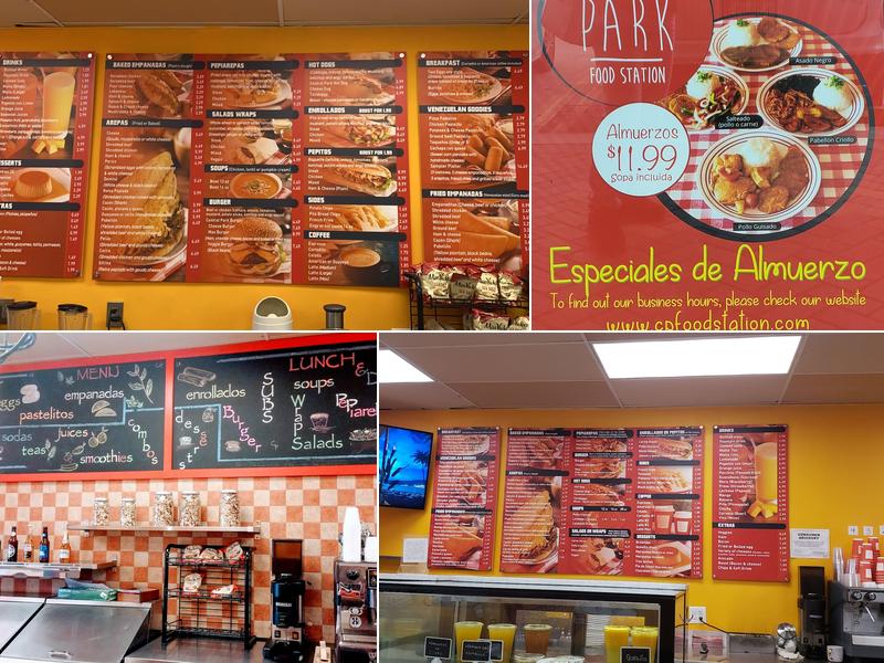 Central Park Food Station Menu