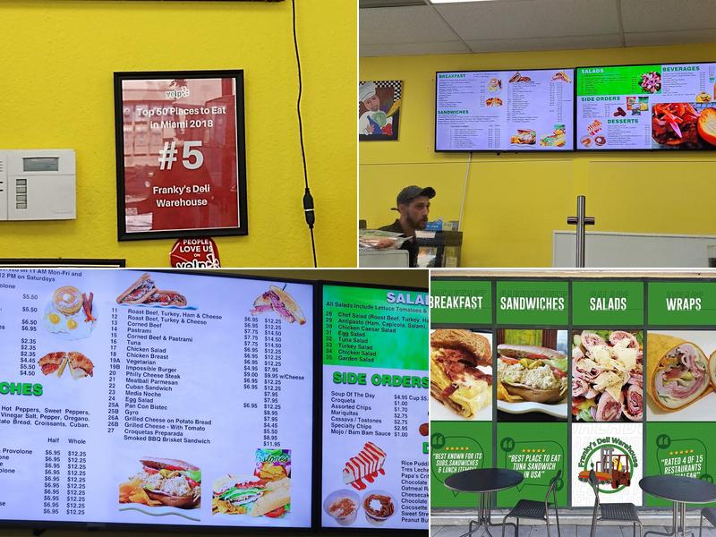 Franky's Deli Warehouse Menu