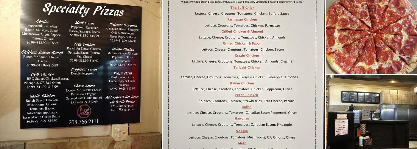 Pizza Stop Menu