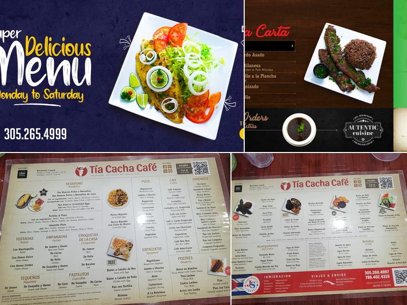 Tia Cacha Cafe Menu