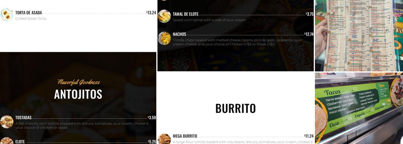 Chapultepec Mexican Bar & Restaurant Menu
