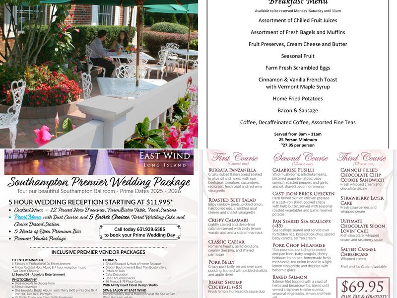 Desmond's Restaurant & Pub Menu