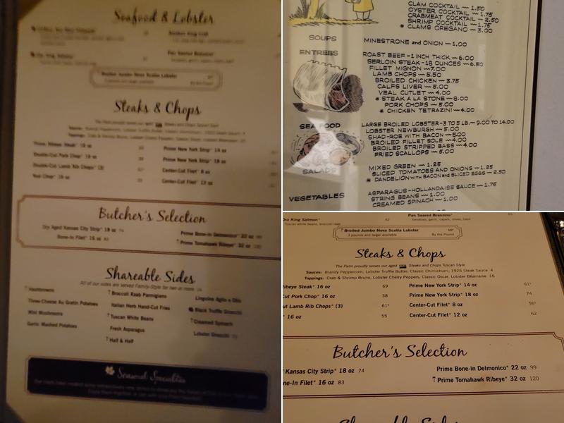 The Palm - Miami Menu