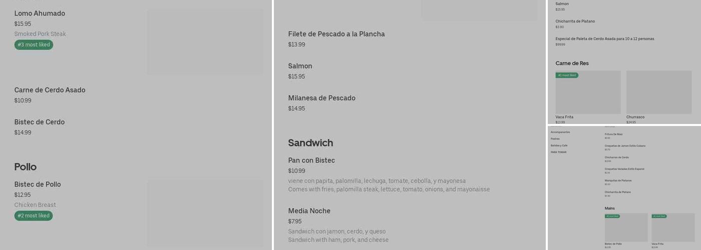 Maruchi Restaurant Menu