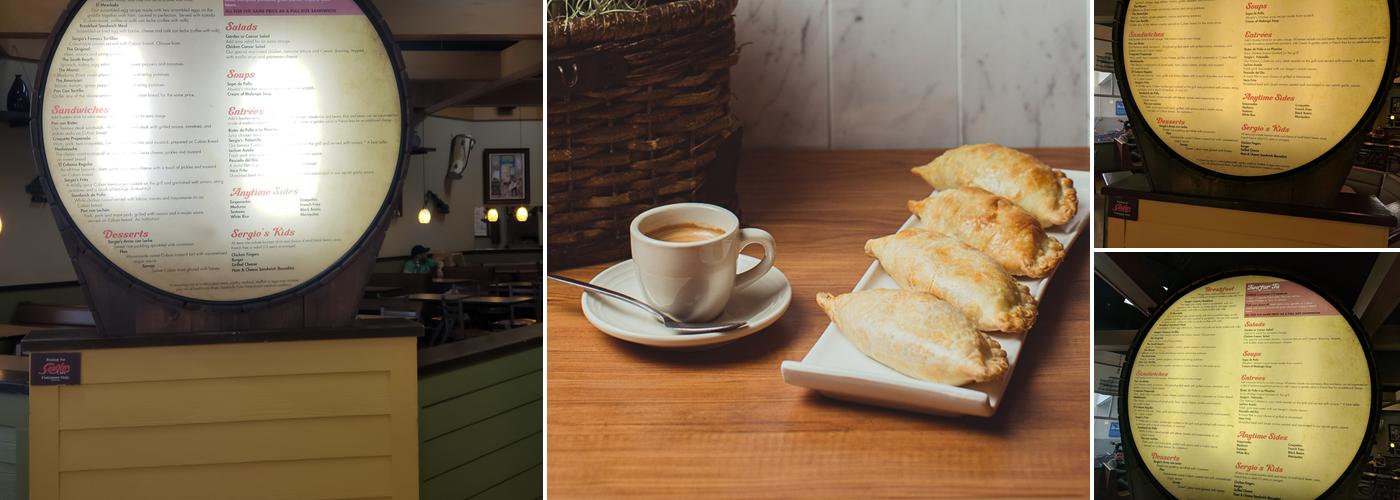Sergio's Restaurant Menu