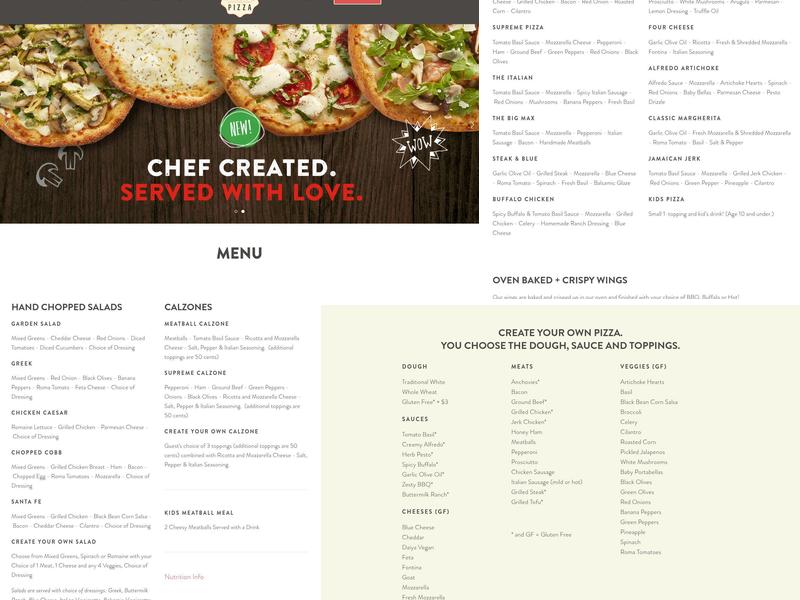 Uncle Maddio's Pizza - Mahan Menu