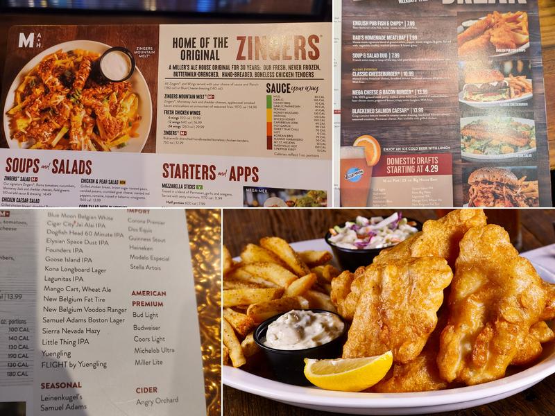 Miller's Ale House Menu