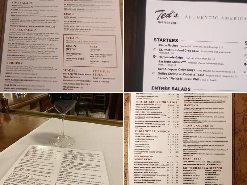 Ted's Montana Grill Menu