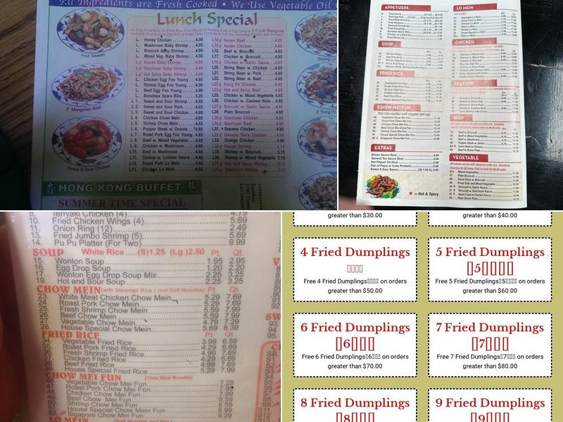 Great Wall Restaurant Menu