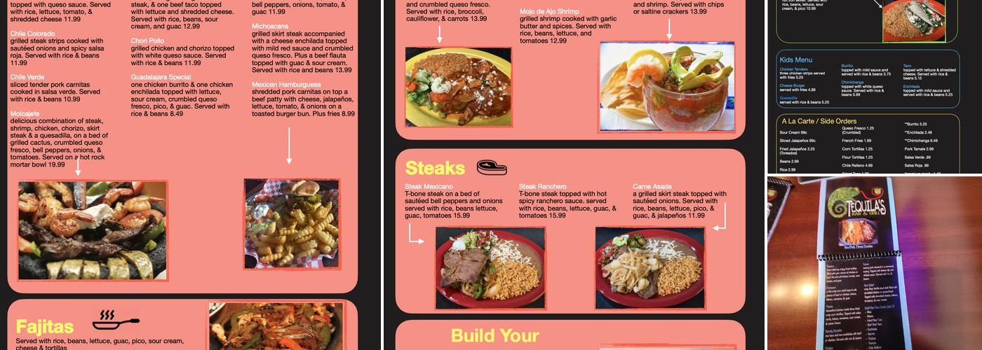 Tequila's Bar & Grill Menu