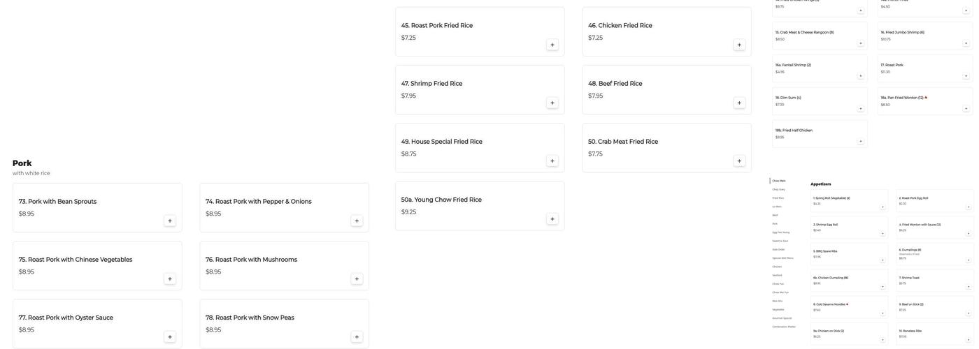 ISEDA Happy Wok Menu