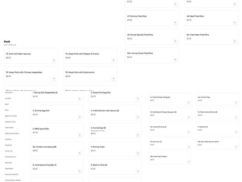 ISEDA Happy Wok Menu