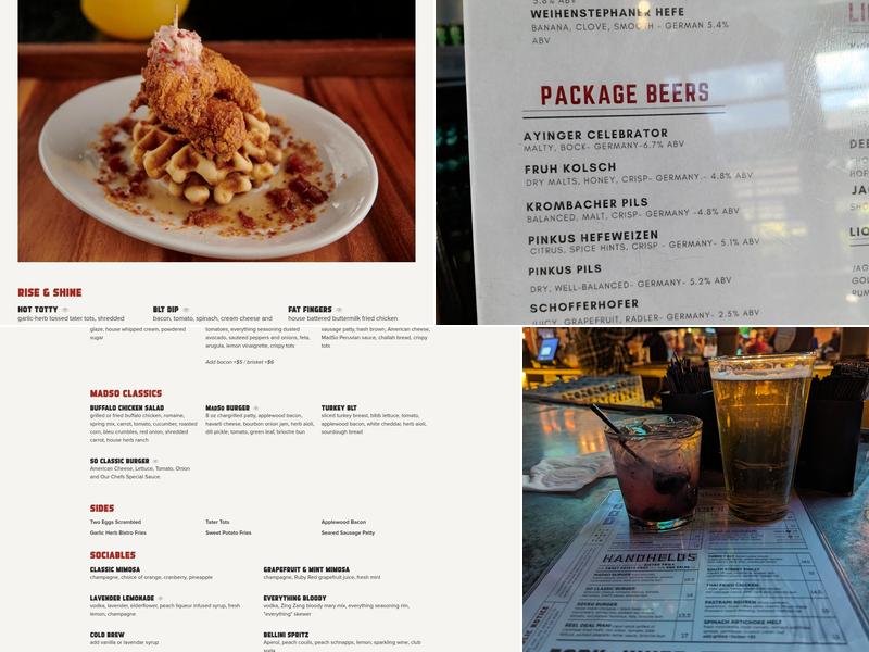 Madison Social Menu