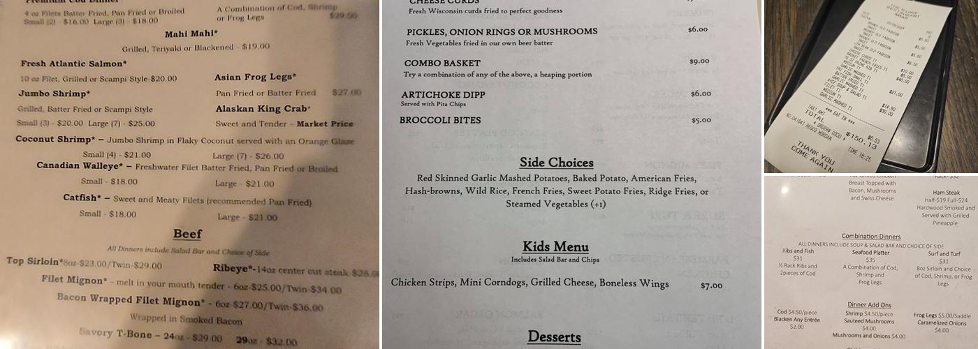 The Ridge Menu