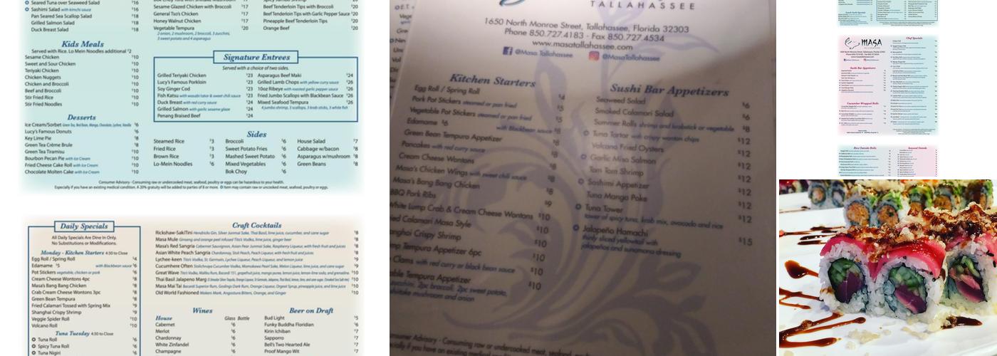 Masa Menu