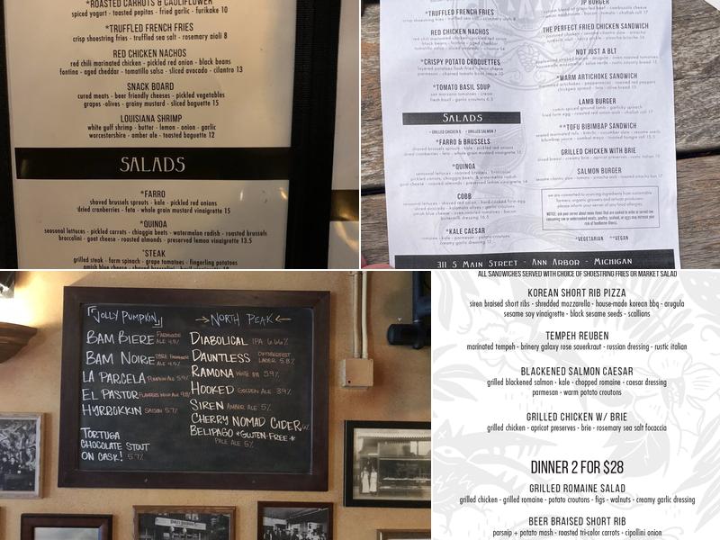 Jolly Pumpkin Café & Brewery Menu