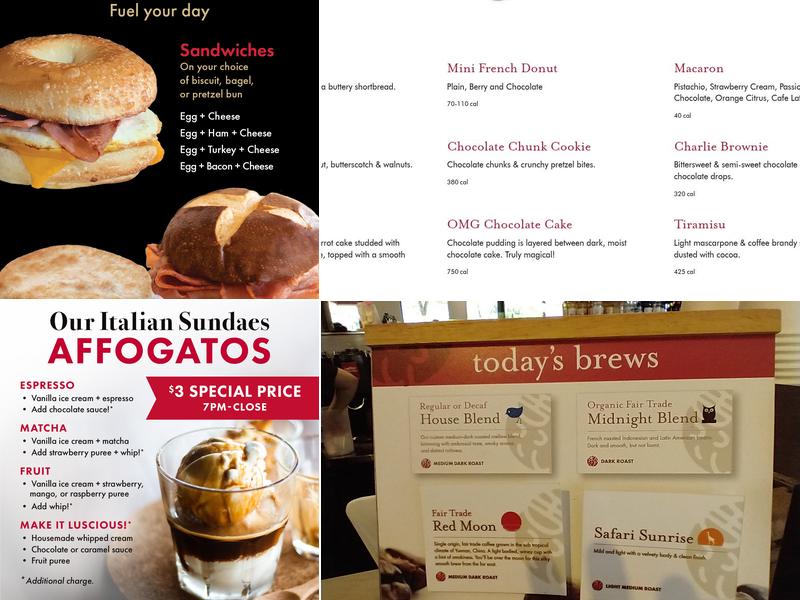 Sweetwaters Coffee & Tea Menu