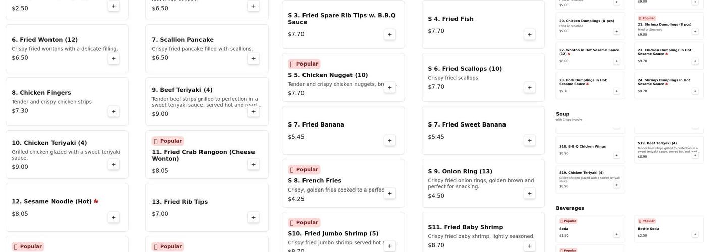 Lucky Kitchen Menu