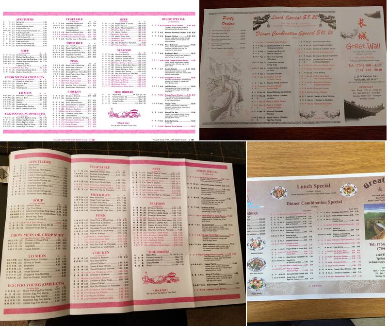 Great Wall Chinese Restaurant, Ypsilanti Menu, Reviews (147), Photos