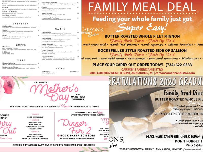 Gratzi Ann Arbor Menu