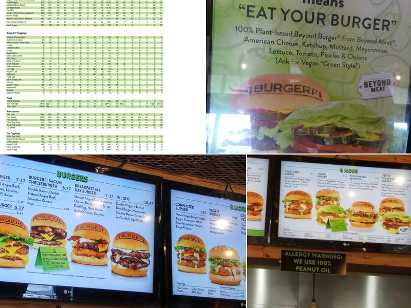 BurgerFi Menu