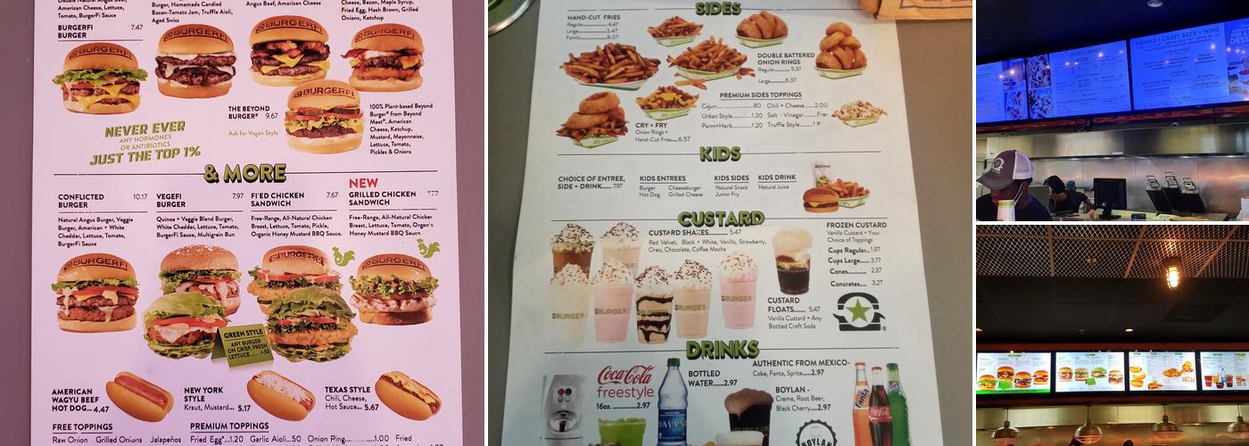 BurgerFi Menu