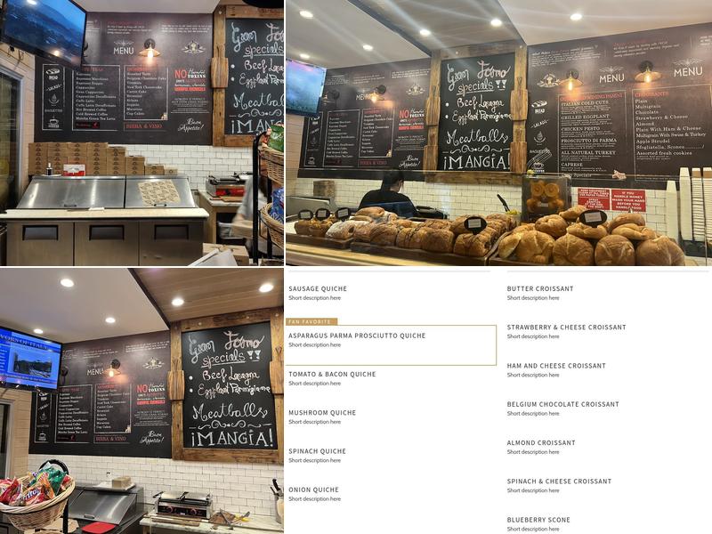 Gran Forno Bakery Menu