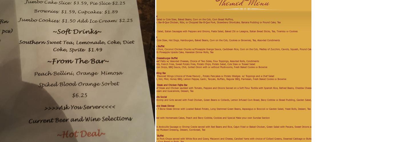 Serendipity Cafe & Catering Menu