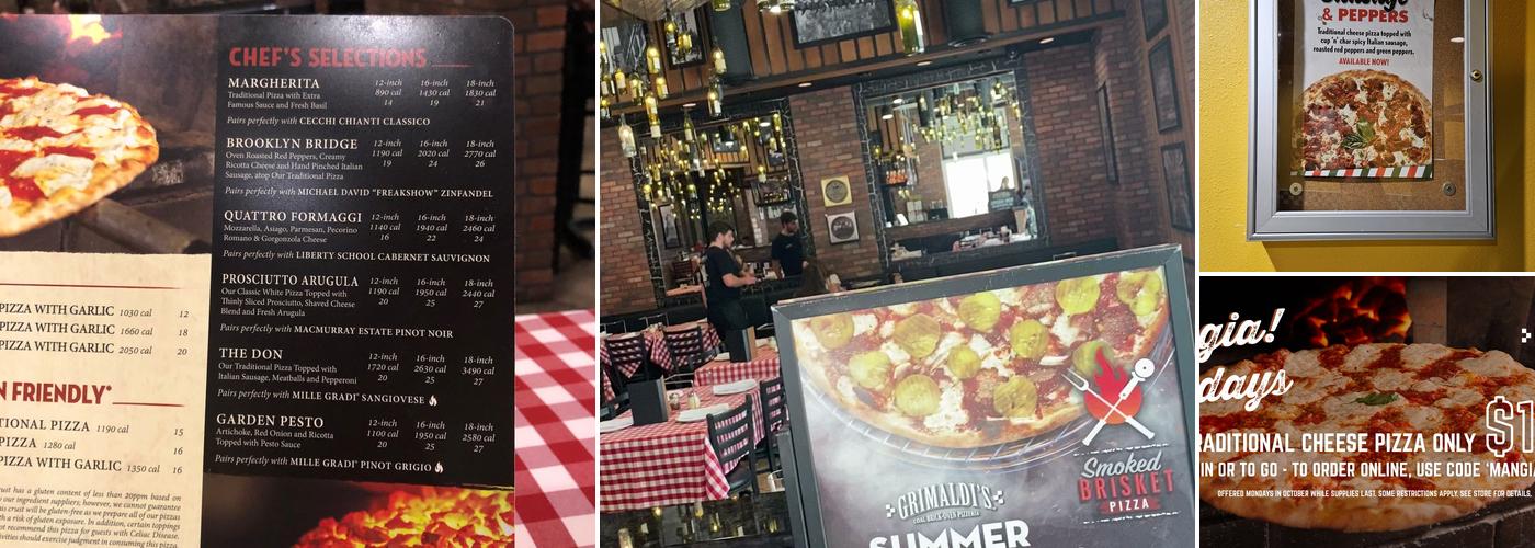 Grimaldi's Pizzeria Menu