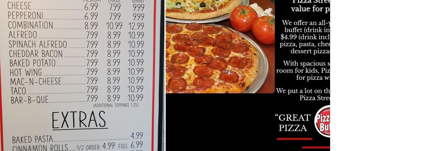 Pizza Street Menu